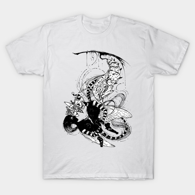 BULLET WITH BUTTERFLY WINGS 4 T-Shirt by roombirth